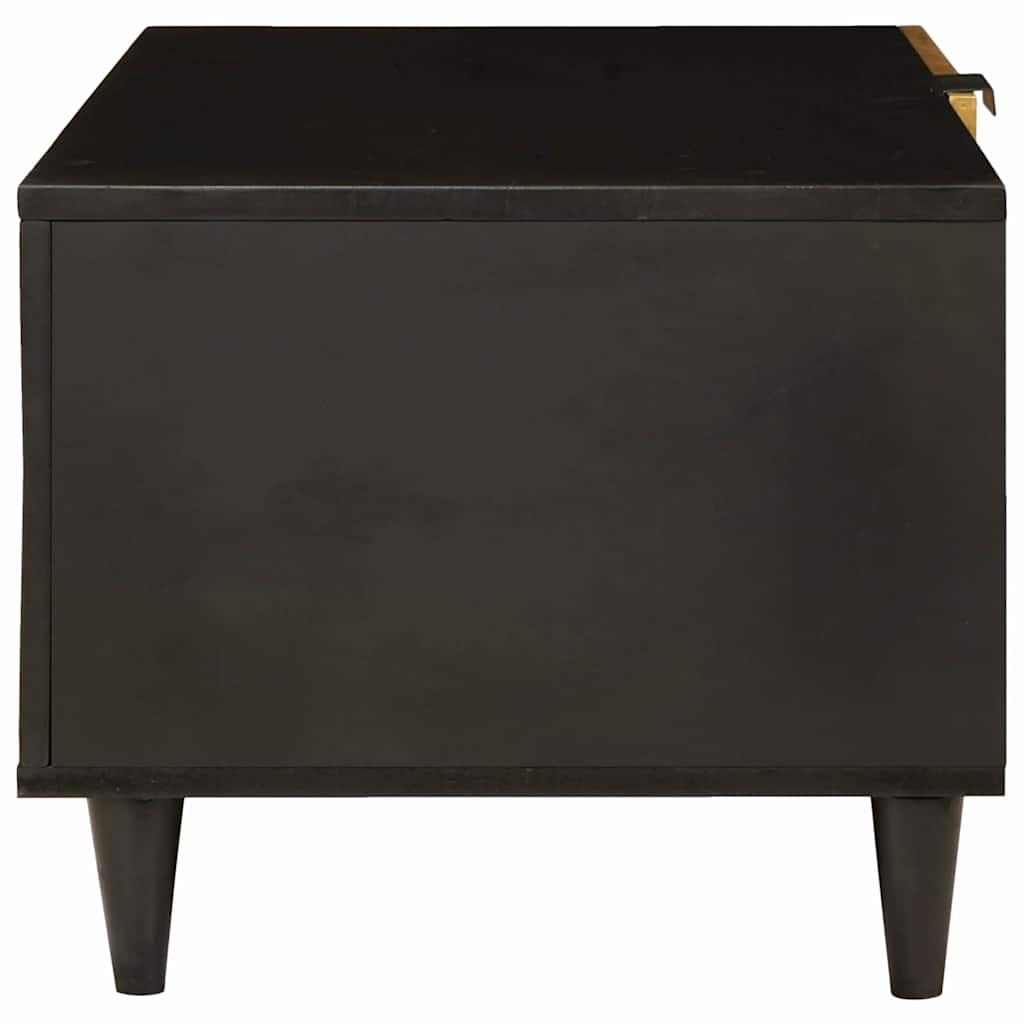 Tavolino da salotto Nero e Oro 80 x 50 x 40 cm