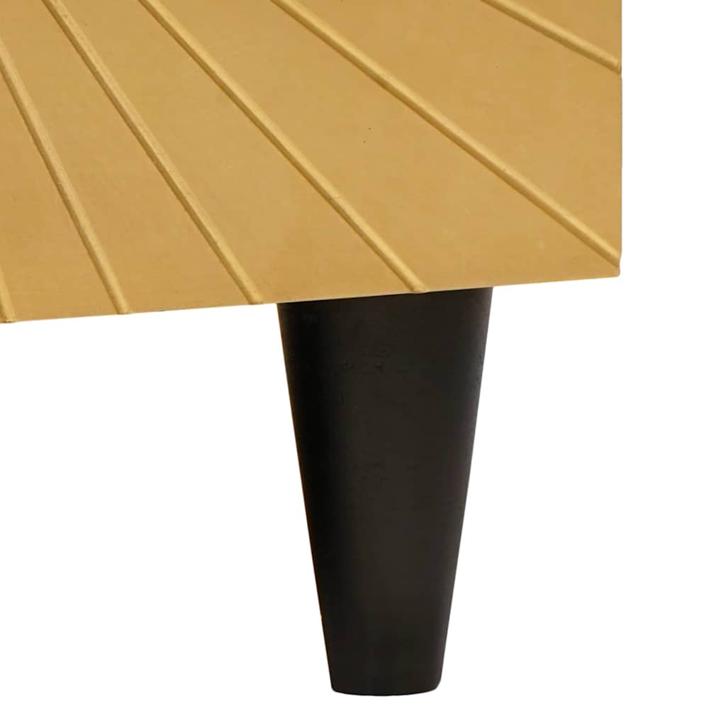 Tavolino da salotto Nero e Oro 80 x 50 x 40 cm
