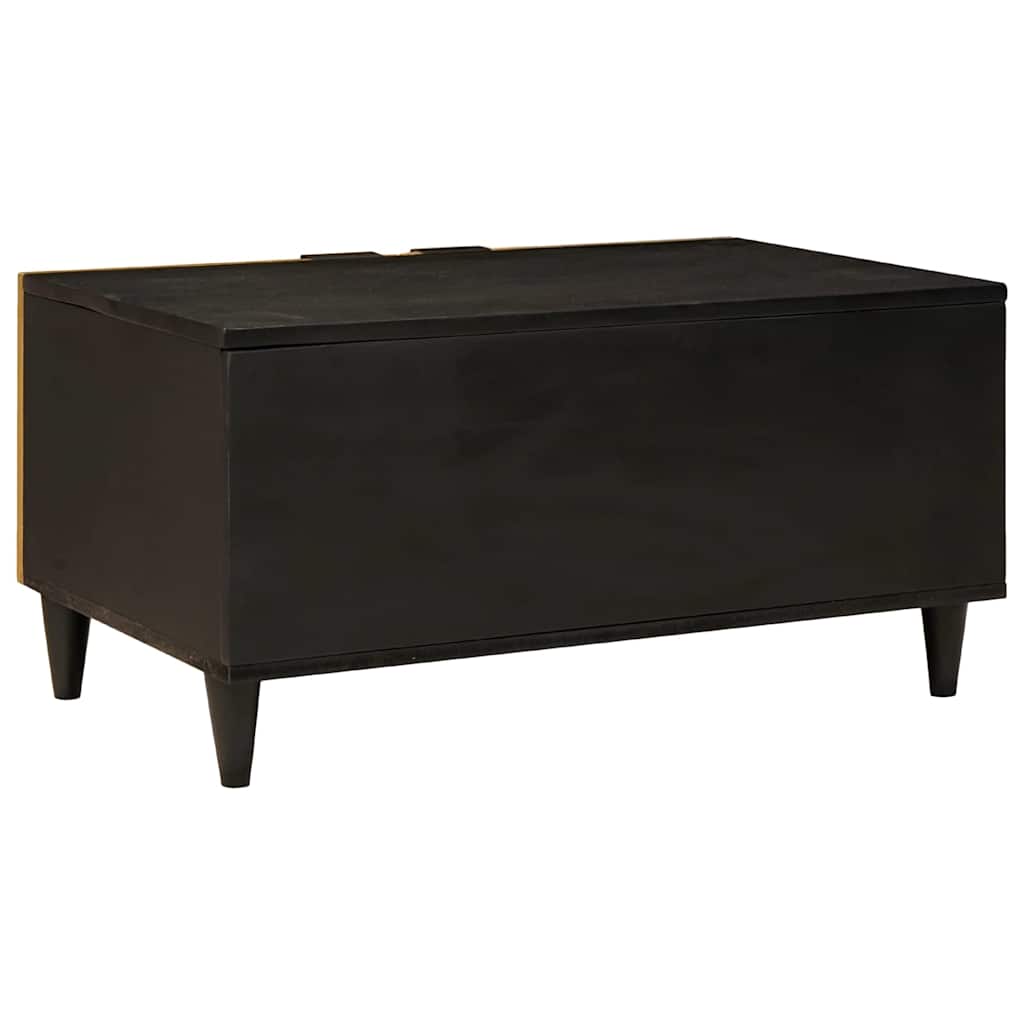 Tavolino da salotto Nero e Oro 80 x 50 x 40 cm