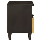 Armadio da Notte Nero e Oro 40 x 33 x 46 cm