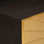 Tavolino da salotto Nero e Oro 100 x 54 x 40 cm