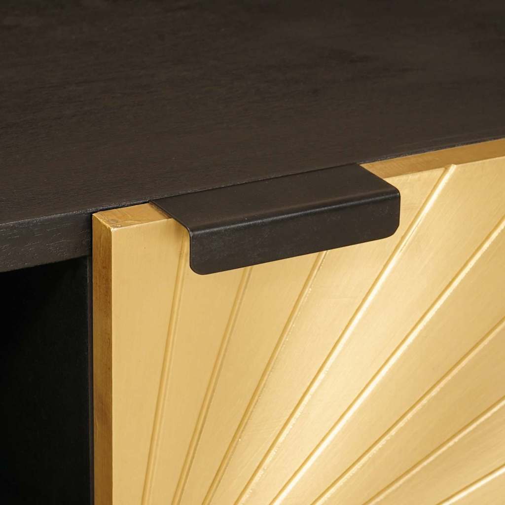 Tavolino da salotto Nero e Oro 100 x 54 x 40 cm