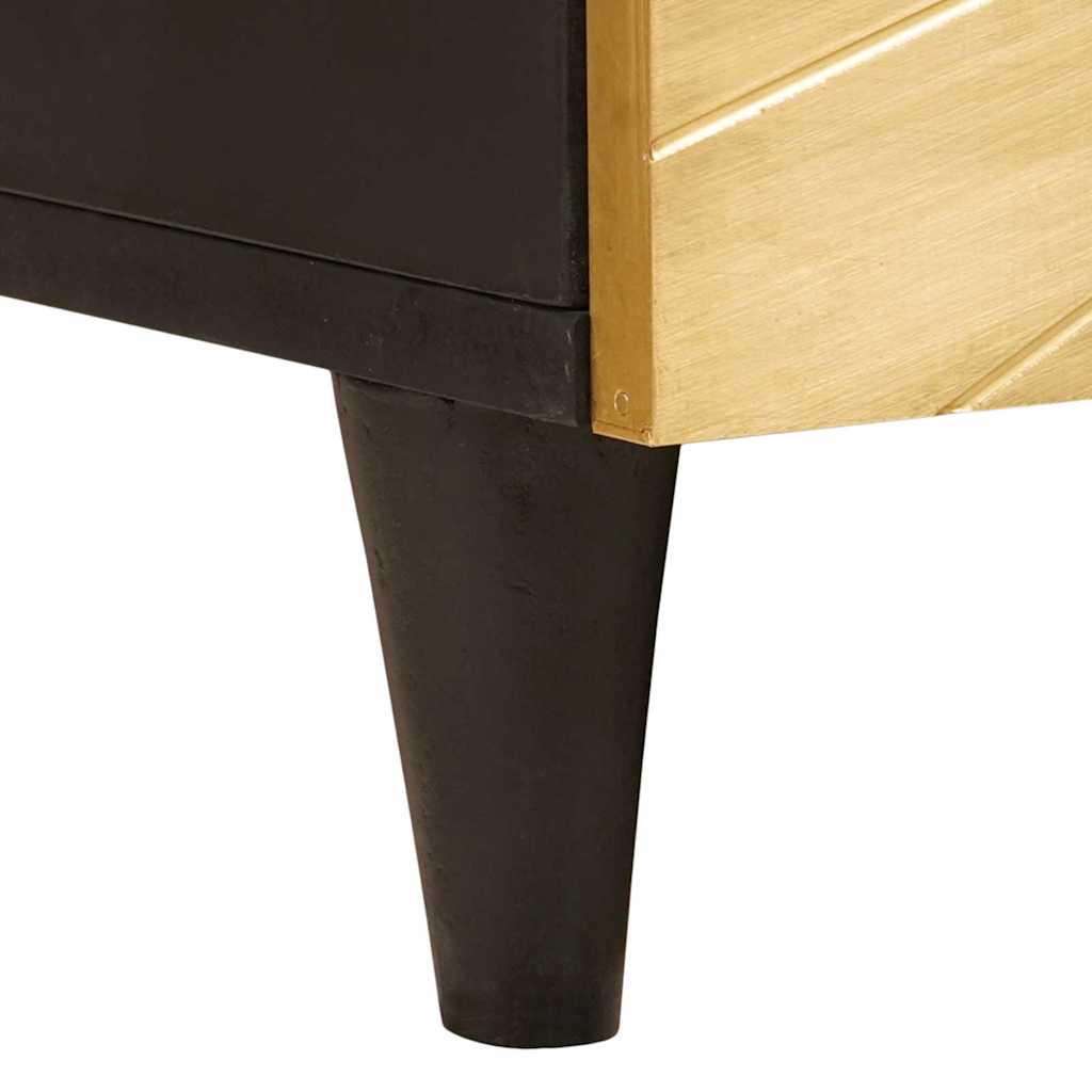 Tavolino da salotto Nero e Oro 100 x 54 x 40 cm