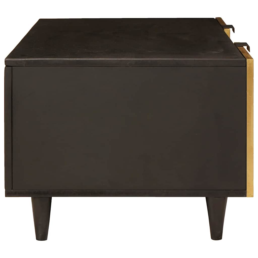 Tavolino da salotto Nero e Oro 100 x 54 x 40 cm