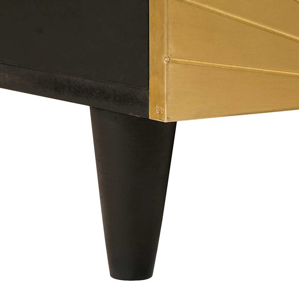 Tavolino da salotto Nero e Oro 40 x 33 x 46 cm