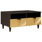 Tavolino da salotto Nero e Oro 40 x 33 x 46 cm