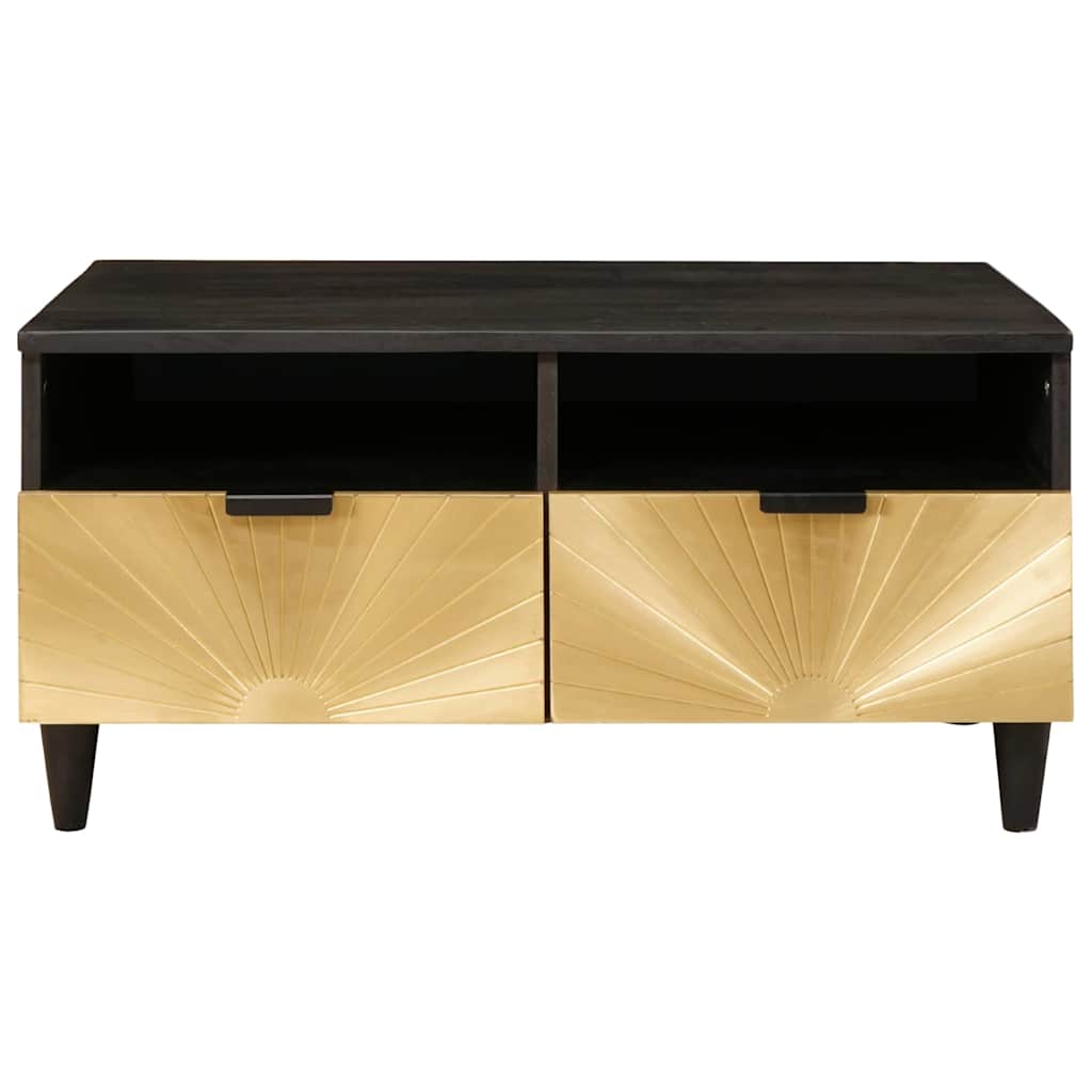 Tavolino da salotto Nero e Oro 40 x 33 x 46 cm