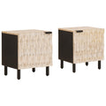 Armadio da Notte 2 pcs Bianco 40 x 33 x 46 cm