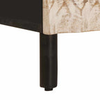 Armadio da Notte con cassetto 2 pcs Bianco 40 x 33 x 46 cm