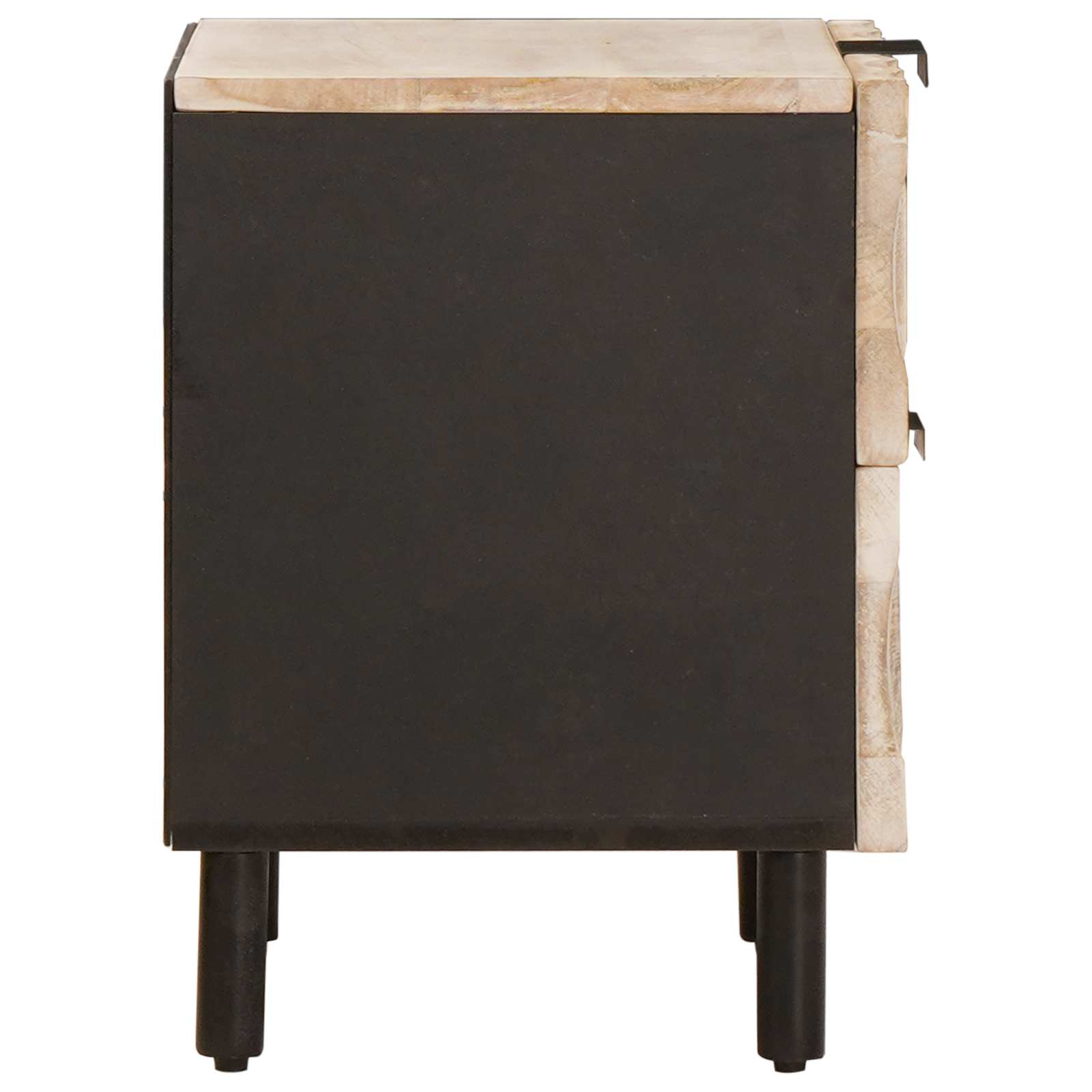 Armadio da Notte con cassetto 2 pcs Bianco 40 x 33 x 46 cm