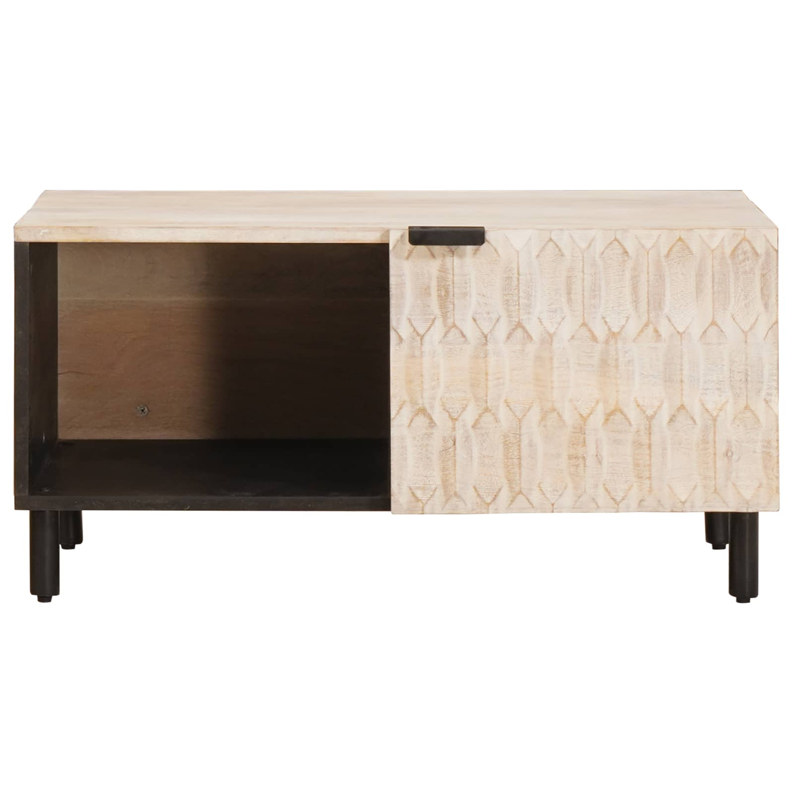 Tavolino da salotto Bianco 80 x 50 x 40 cm