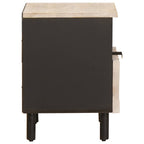 Armadio da Notte con cassetto 2 pcs Bianco 40 x 33 x 46 cm