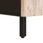 Armadio da Notte Bianco 50 x 33 x 60 cm Legno di mango massello