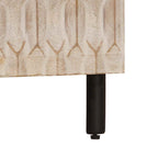 Armadio da Notte Bianco 50 x 33 x 62 cm Legno di mango massello