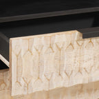 Armadio da Notte Bianco 50 x 33 x 60 cm Legno di mango massello