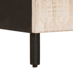 Armadio da Notte Bianco 50 x 33 x 60 cm Legno di mango massello