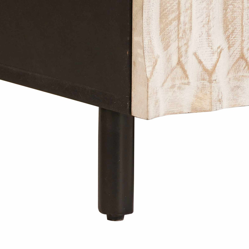Tavolino da salotto con cassetto Bianco 80 x 54 x 40 cm