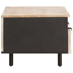 Tavolino da salotto con cassetto Bianco 80 x 54 x 40 cm