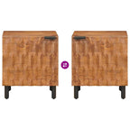 Armadio da Notte 2 pcs Marrone 40 x 33 x 46 cm