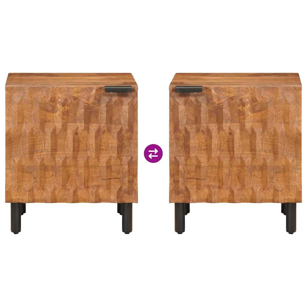 Armadio da Notte 2 pcs Marrone 40 x 33 x 46 cm