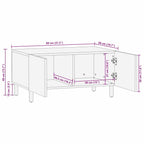 Tavolino da salotto Marrone 80 x 50 x 40 cm