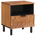 Armadio da Notte con cassetto Marrone 40 x 33 x 46 cm