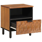 Armadio da Notte con cassetto 2 pcs Marrone 40 x 33 x 46 cm