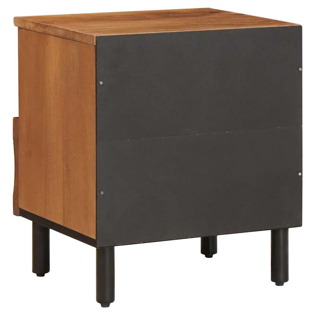 Armadio da Notte con cassetto 2 pcs Marrone 40 x 33 x 46 cm