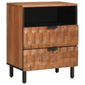 Armadio da Notte con cassetto Marrone 50 x 33 x 62 cm