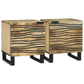 Armadio da Notte 2 pcs Naturale 40 x 33 x 46 cm
