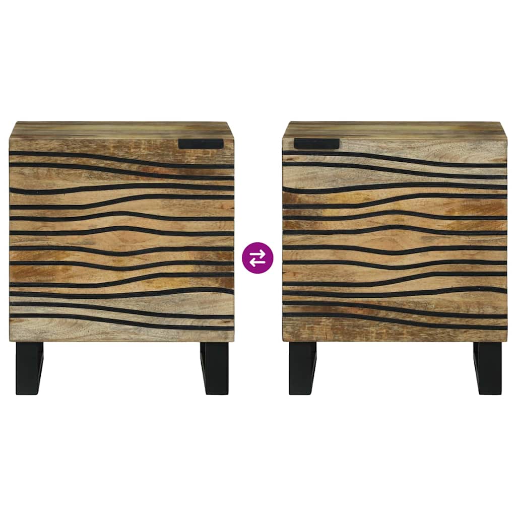 Armadio da Notte 2 pcs Naturale 40 x 33 x 46 cm