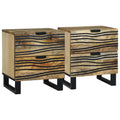 Armadio da Notte 2 pcs Naturale 40 x 33 x 46 cm