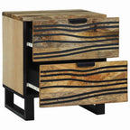 Armadio da Notte 2 pcs Naturale 40 x 33 x 46 cm