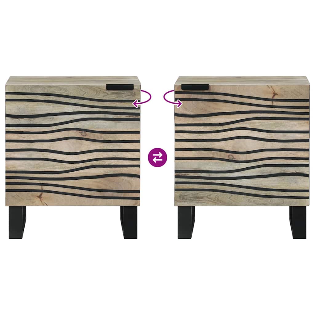 Armadio da Notte Bianco 40 x 33 x 46 cm Legno ingegnerizzato