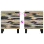 Armadio da Notte Bianco 40 x 33 x 46 cm Legno ingegnerizzato