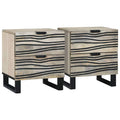 Armadio da Notte 2 pcs Bianco 40 x 33 x 46 cm