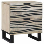Armadio da Notte 2 pcs Bianco 40 x 33 x 46 cm
