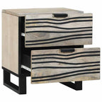 Armadio da Notte 2 pcs Bianco 40 x 33 x 46 cm