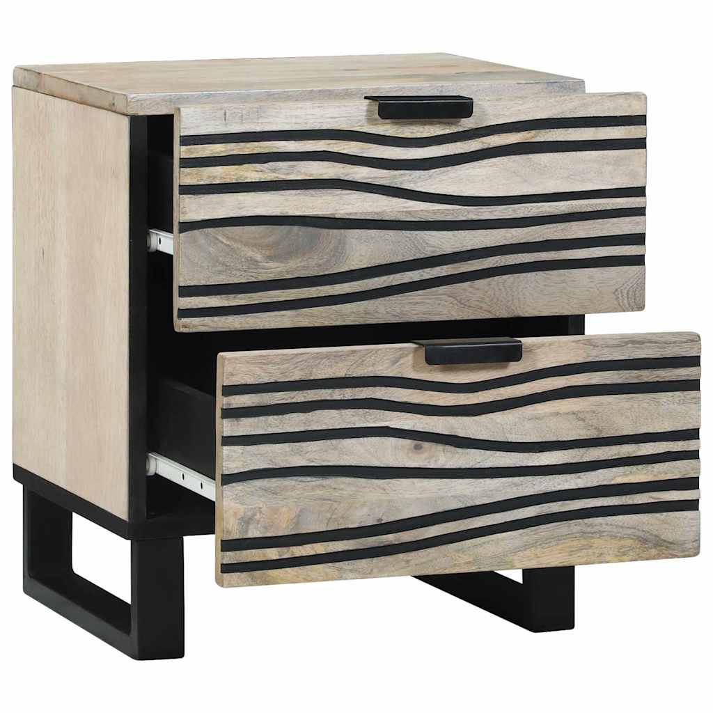 Armadio da Notte 2 pcs Bianco 40 x 33 x 46 cm