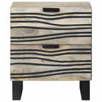 Armadio da Notte 2 pcs Bianco 40 x 33 x 46 cm
