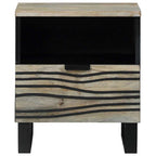 Armadio da Notte 2 pcs Bianco 40 x 33 x 46 cm