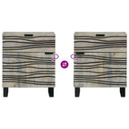 Armadio da Notte Bianco 50 x 33 x 60 cm Legno ingegnerizzato