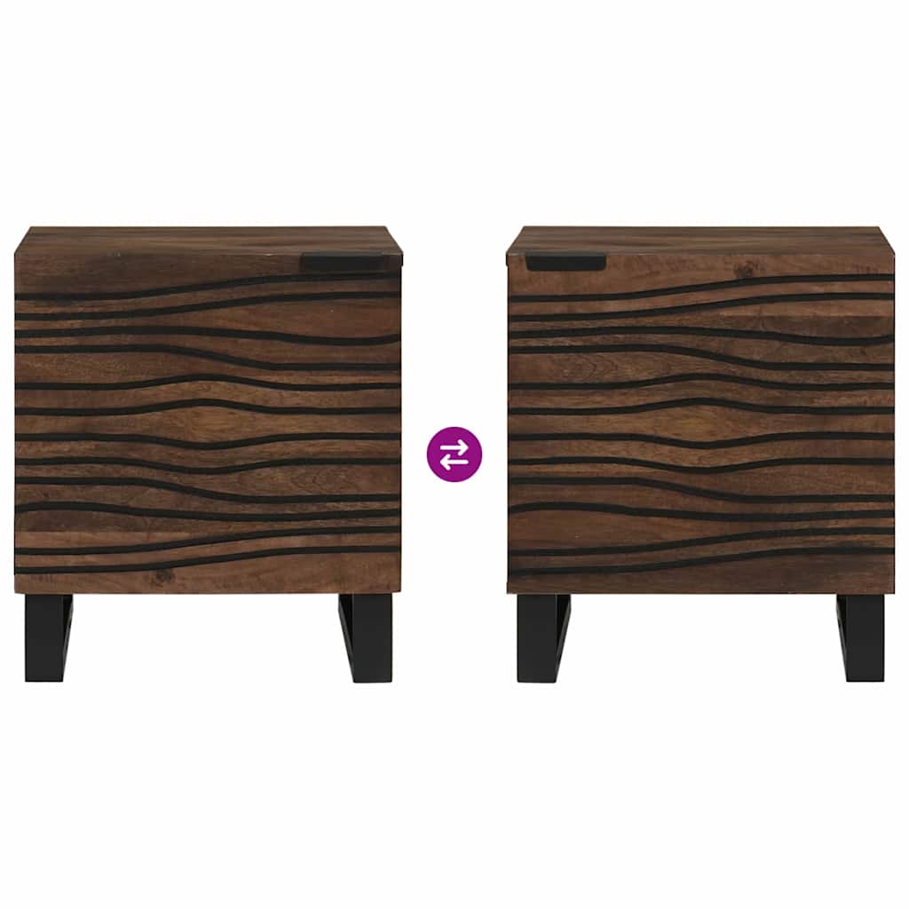 Armadio da Notte Noce 40 x 33 x 46 cm Legno ingegnerizzato