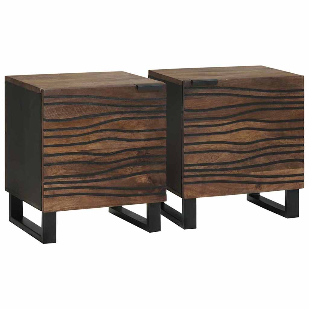 Armadio da Notte 2 pcs Noce 40 x 33 x 46 cm