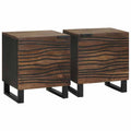 Armadio da Notte 2 pcs Noce 40 x 33 x 46 cm