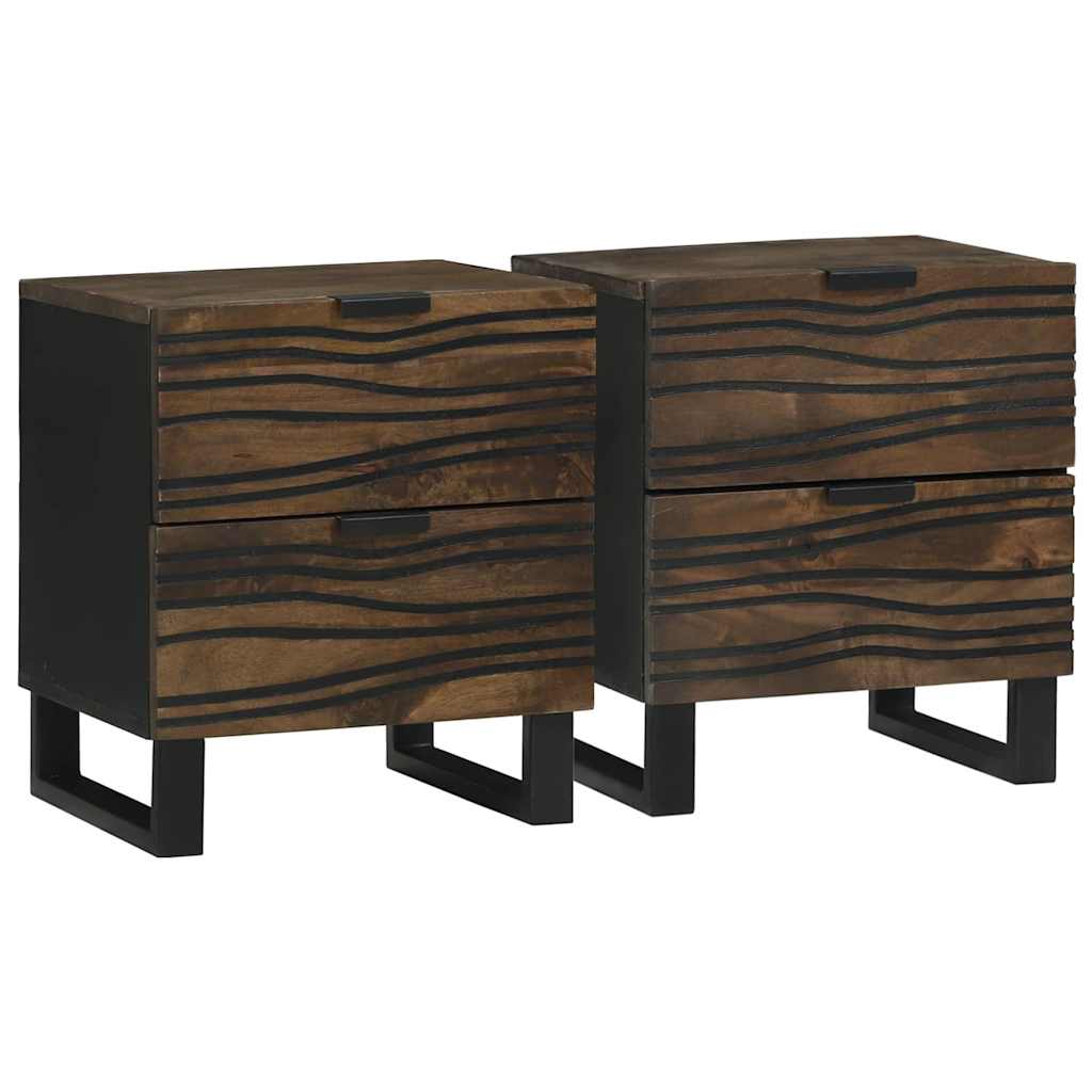 Armadio da Notte 2 pcs Noce 40 x 33 x 46 cm