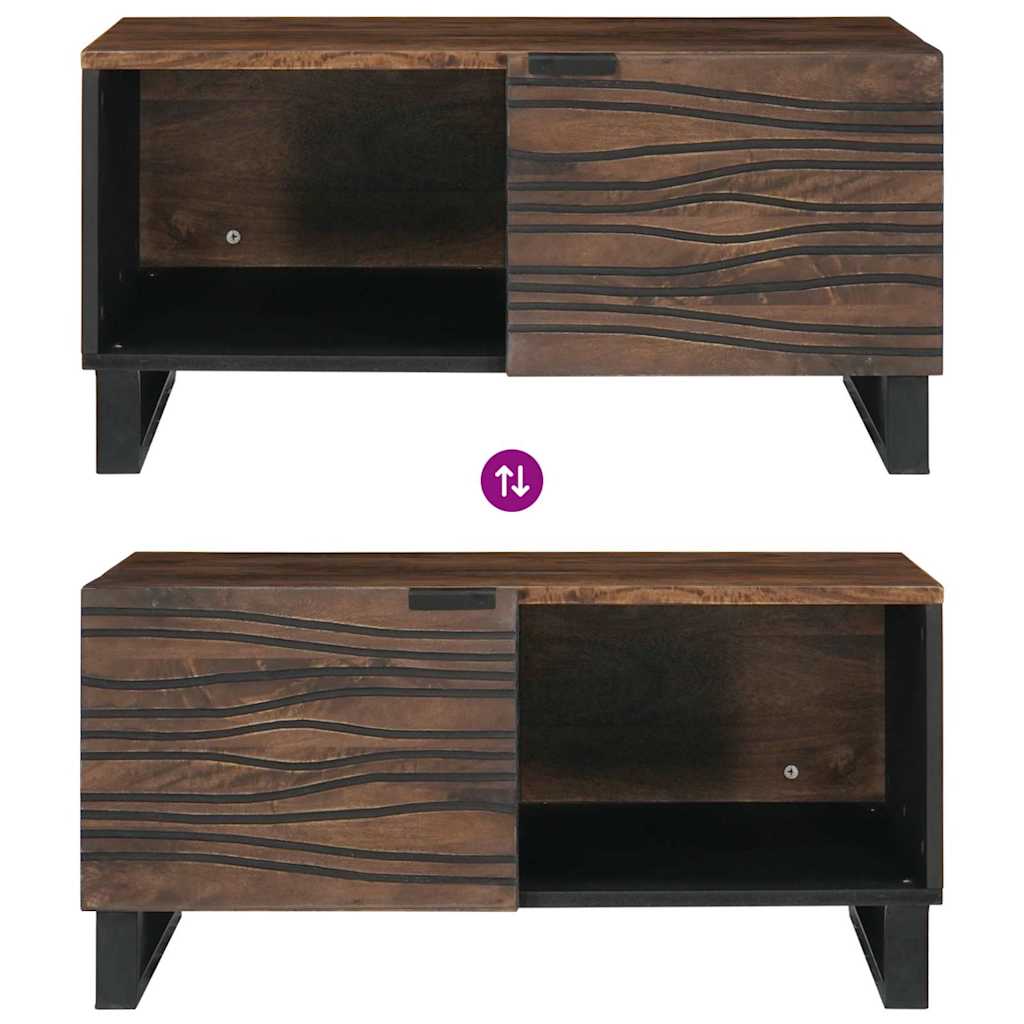 Tavolino da salotto Noce 80 x 50 x 40 cm Legno ingegnerizzato