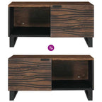 Tavolino da salotto Noce 80 x 50 x 40 cm Legno ingegnerizzato