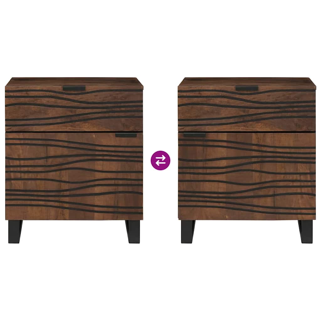 Armadio da Notte Noce 50 x 33 x 60 cm Legno ingegnerizzato