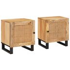 Armadio da Notte 2 pcs Naturale 40 x 33 x 46 cm